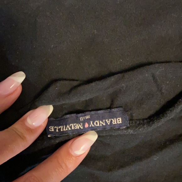 Brandy Melville Black High Neck Halter Crop small - Picture 3 of 3